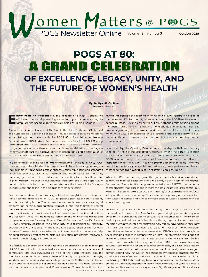 POGS Newsletter October 2026